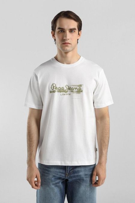 Футболка хлопковая с логотипом PEPE JEANS