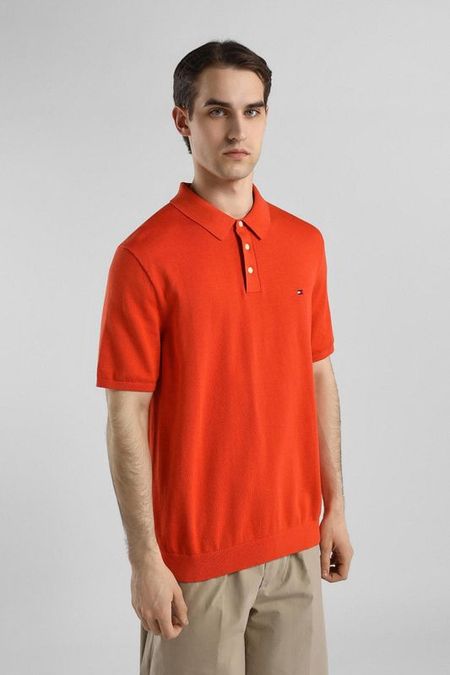 Поло вязаное хлопковое Tommy Hilfiger