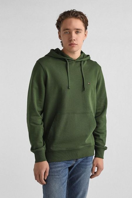 Худи хлопковое с карманом Tommy Hilfiger
