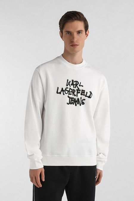 Свитшот хлопковый с логотипом Karl Lagerfeld Jeans