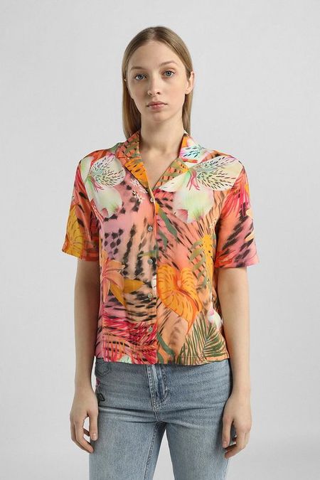 Рубашка с коротким рукавом и принтом Desigual