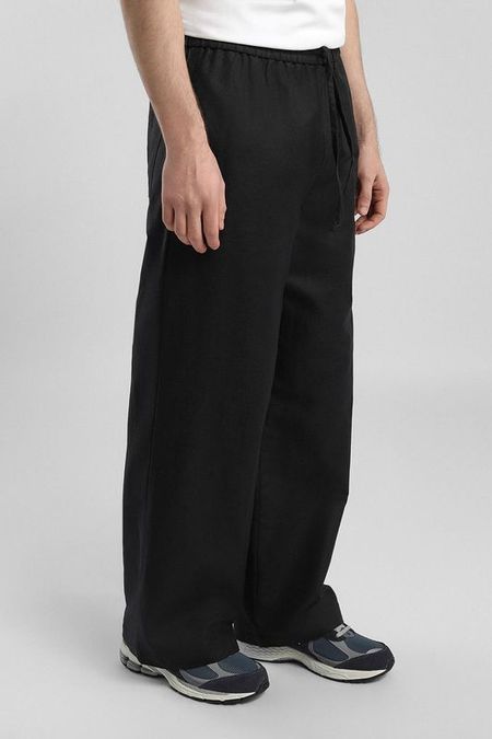 Брюки из льна и хлопка на кулиске Karl Lagerfeld Jeans