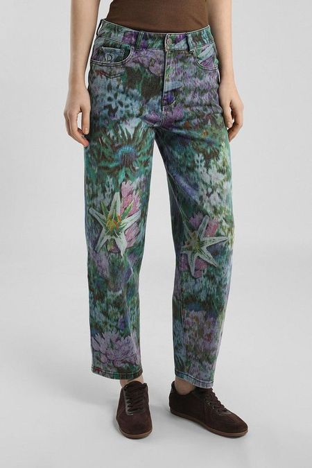 Джинсы прямого кроя с принтом Desigual