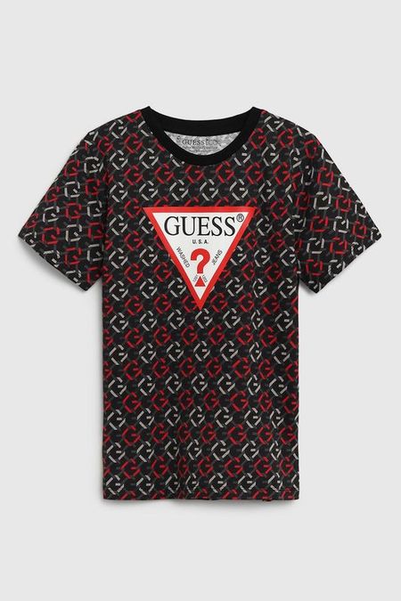 Футболка хлопковая с принтом Guess