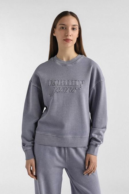 Свитшот хлопковый с принтом Tommy Jeans