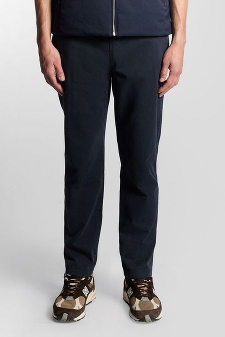 Брюки хлопковые прямого кроя Lyle & Scott