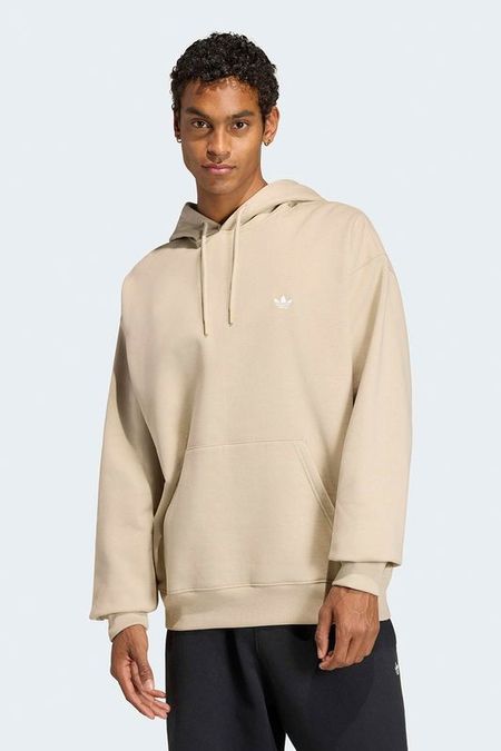 Худи хлопковое с карманом Adidas