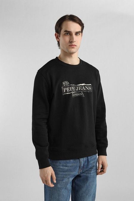 Свитшот хлопковый с логотипом PEPE JEANS