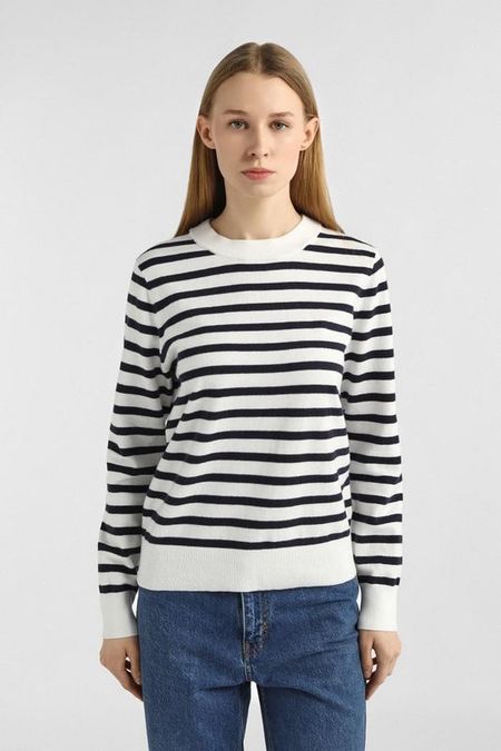 Джемпер хлопковый в полоску Marc O'Polo Denim