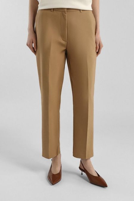 Брюки хлопковые зауженного кроя Calvin Klein