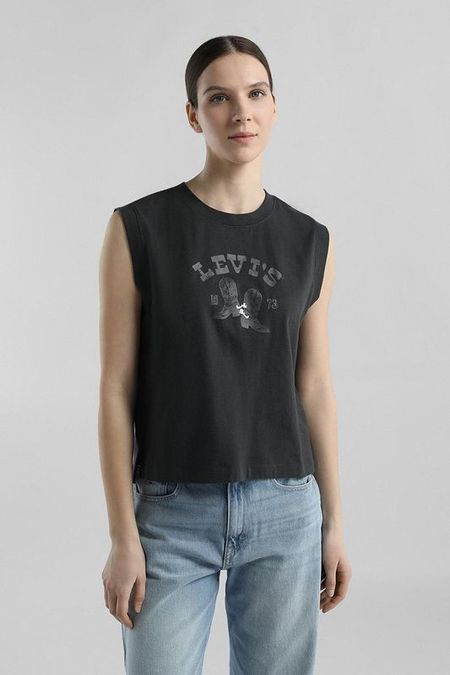 Футболка хлопковая без рукавов LEVI'S