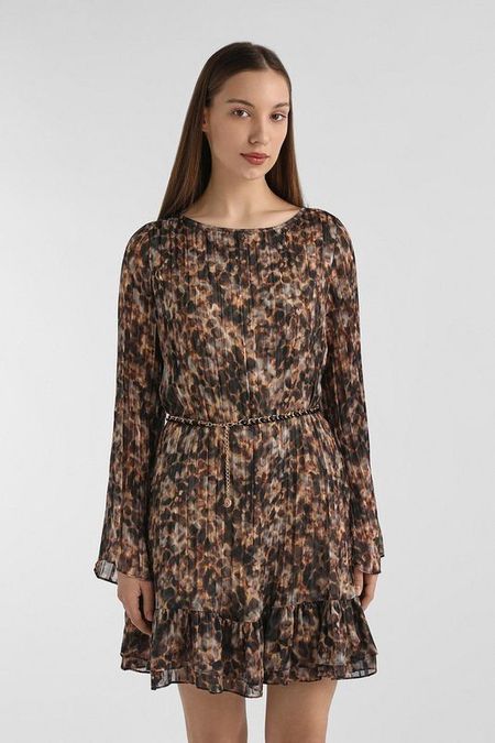 Платье свободного кроя с воланом Guess