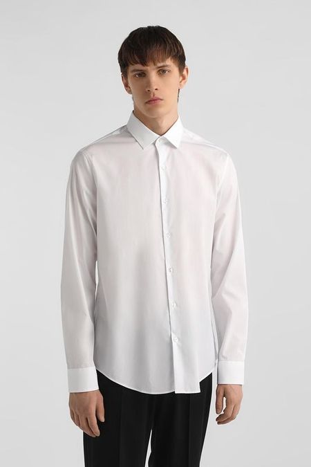 Рубашка хлопковая приталенного кроя Calvin Klein