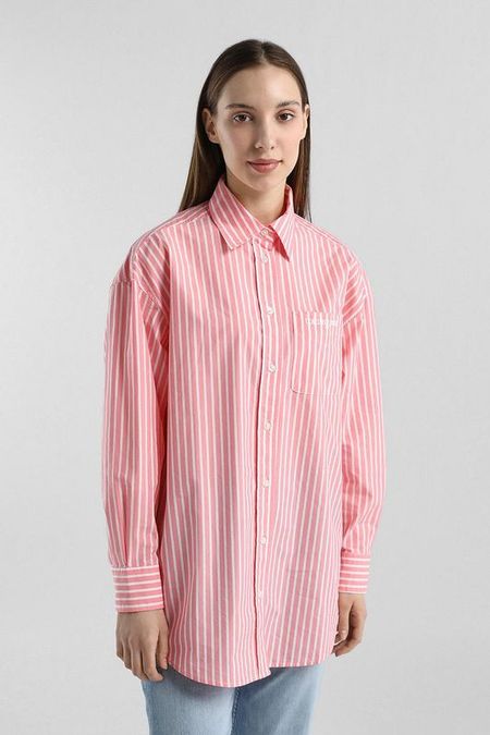 Рубашка хлопковая в полоску Tommy Jeans