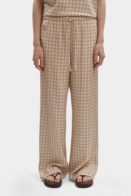 Брюки на кулиске свободного кроя Trussardi