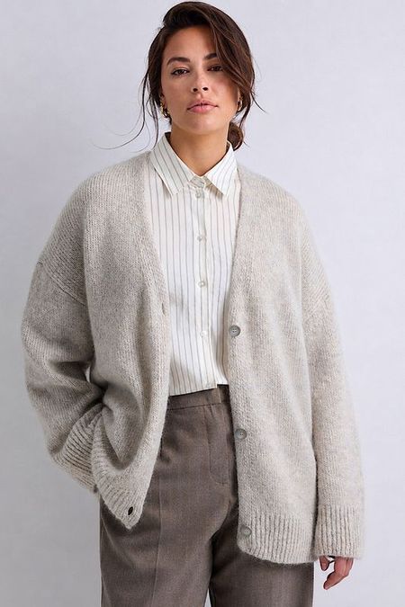Кардиган из мохера и шерсти Lalis