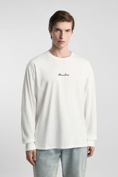 Лонгслив хлопковый Guess Jeans