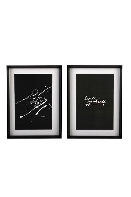 Набор постеров настенных в рамке Love yourself Вещицы