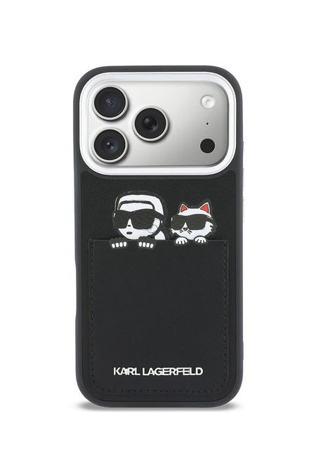 Чехол для iPhone 17 Pro с картхолдером Karl Lagerfeld