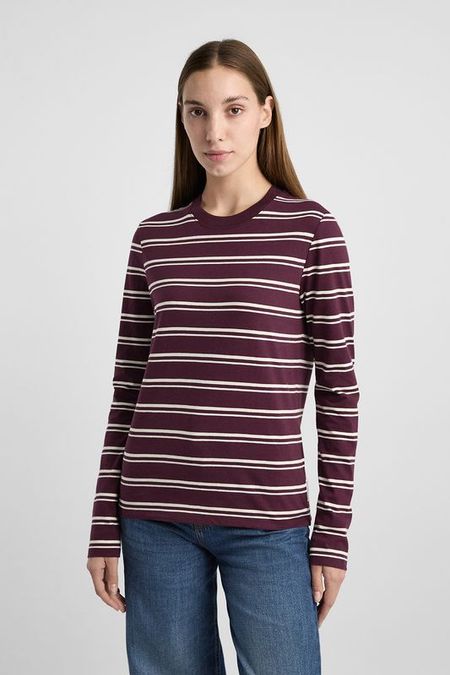 Лонгслив хлопковый в полоску Marc O'Polo Denim
