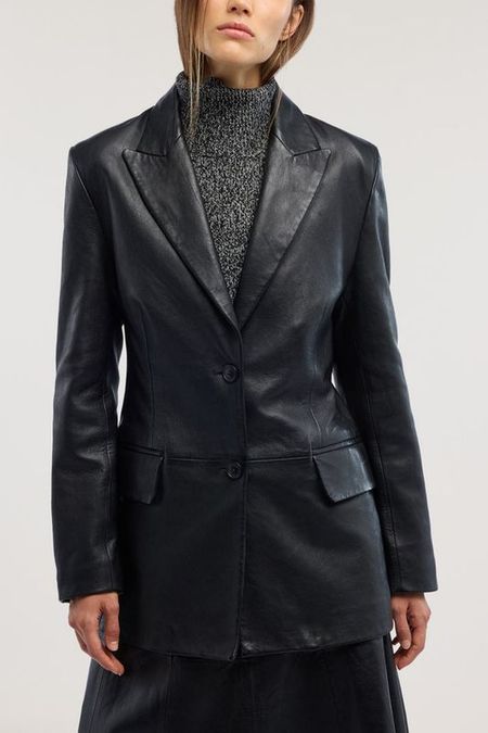 Куртка кожаная Trussardi