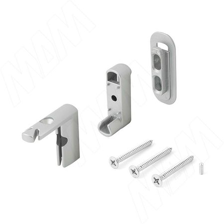SLIM угловое соединение с креплением к стене/потолку, серебро (SL3524N)