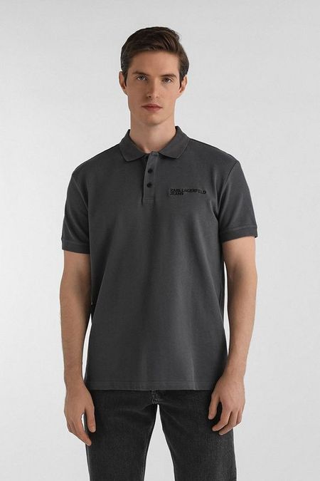 Поло хлопковое Karl Lagerfeld Jeans