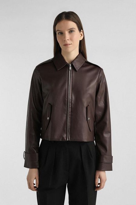 Куртка из искусственной кожи укороченная Calvin Klein Jeans