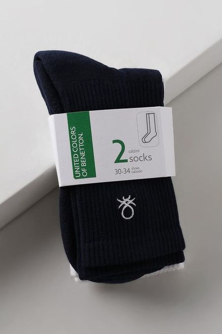 Набор из 2 пар хлопковых носков Benetton Undercolors