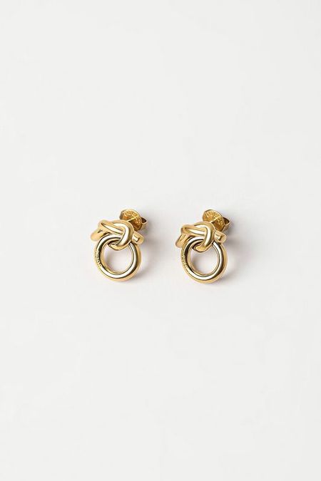 Серьги-пусеты с кристаллами Guess