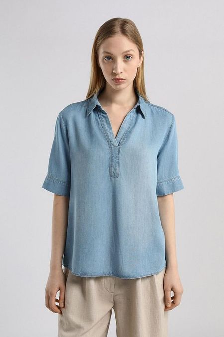 Блуза джинсовая с коротким рукавом Gerry Weber