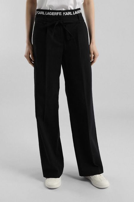 Брюки прямого кроя c логотипом на поясе Karl Lagerfeld Jeans