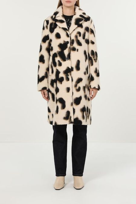Пальто одднобортное из смесовой шести Gerry Weber