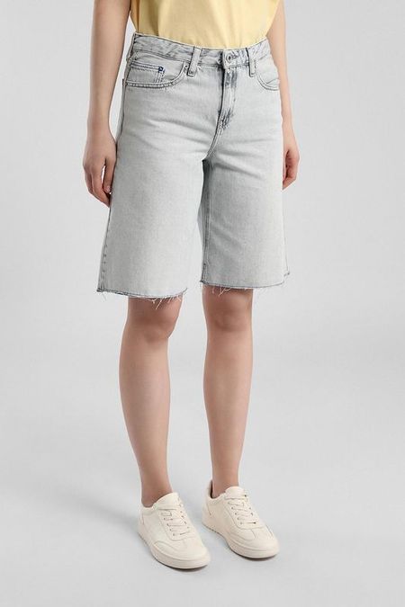 Шорты джинсовые с необработанным краем Karl Lagerfeld Jeans