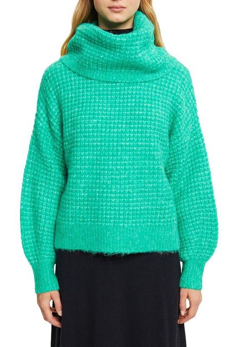 Свитер с объемным воротником Esprit Collection