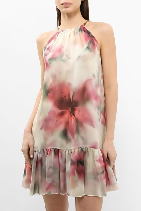 Платье с открытыми плечами и воланом Marciano by Guess