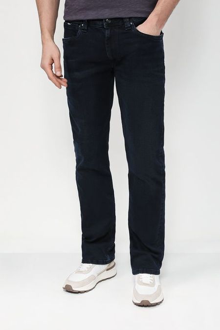 Джинсы однотонные прямого кроя PEPE JEANS