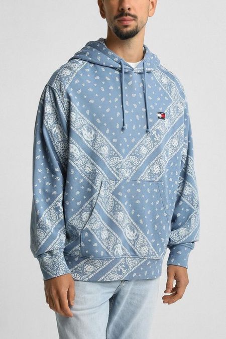 Худи хлопковое с принтом Tommy Jeans