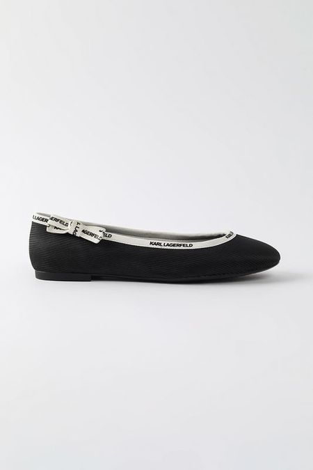 Балетки с логотипом Karl Lagerfeld