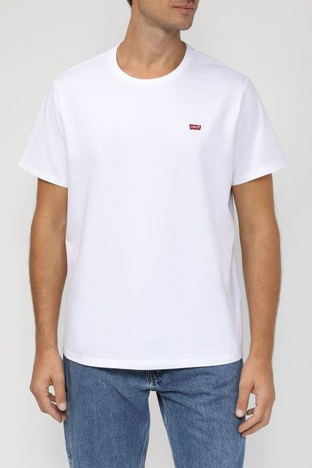 Хлопковая футболка с логотипом бренда LEVI'S