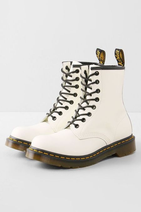 Высокие кожаные ботинки на шнуровке Dr Martens