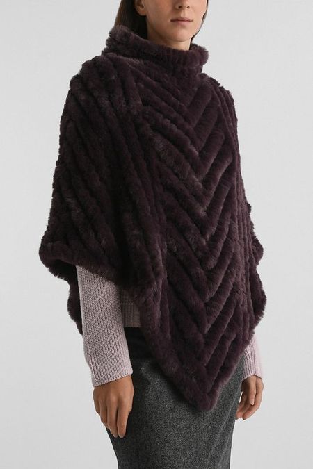 Пончо из искусственного меха Liu Jo