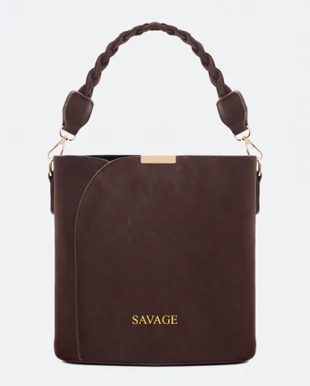 Сумка с фигурной ручкой SAVAGE