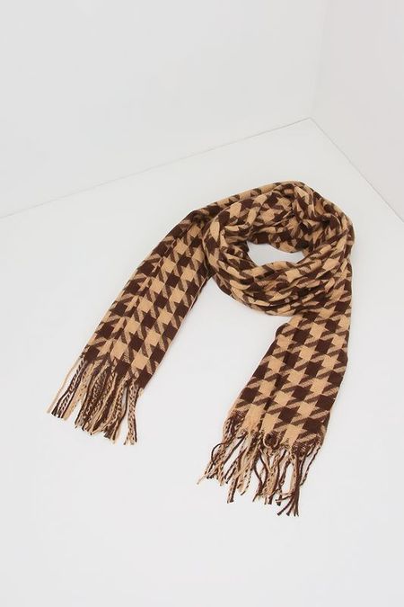 Палантин с добавлением шерсти в клетку Auranna