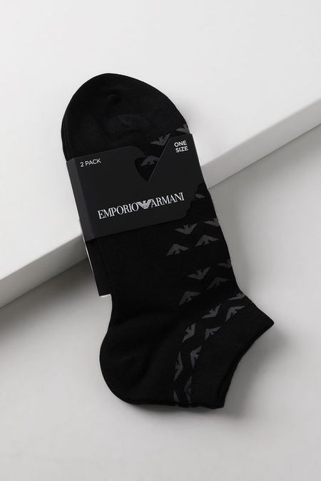 Набор из 2 пар хлопковых укороченных носков EMPORIO ARMANI