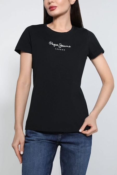 Хлопковая футболка с логотипом PEPE JEANS