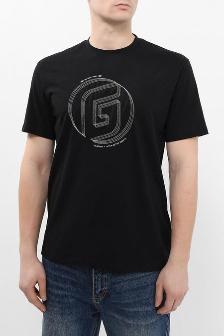 Футболка хлопковая с логотипом Guess