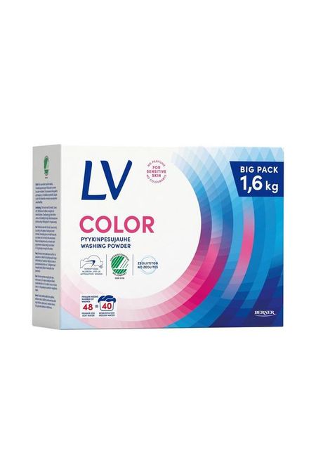 Концентрированный порошок для стирки цветного белья 1,6 кг LV