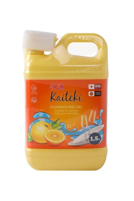 Средство для мытья посуды Апельсин, 1,5 л Kaiteki