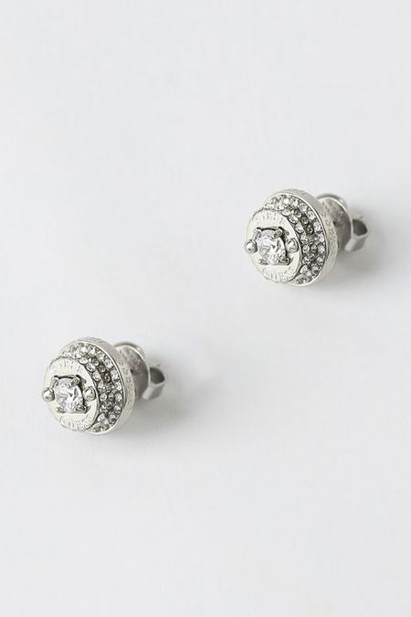 Серьги-пусеты с кристаллами Guess